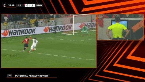 L'Equipe: el departamento de árbitros de la UEFA cree que el árbitro no se equivocó en el partido de Salónica por 3-4 ante el Lille