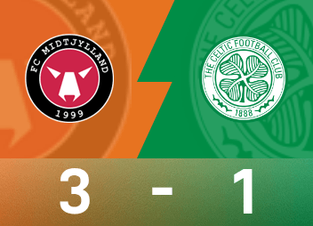 Informe de la Europa League: Gegocha anotó 1 tiro y 1 pase, Midtjylland derrotó al Celtic 3-1