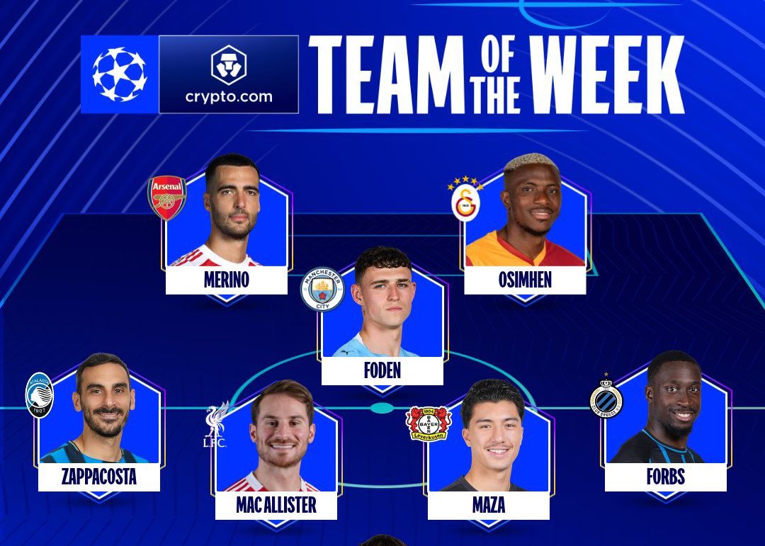 Equipo de la semana de la UEFA Champions League: Foden, Neuer, McAllister, Merino están en la lista