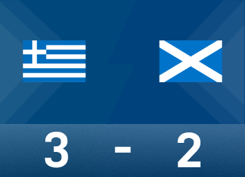 Informe previo al Mundial: Baxtas anotó + rojo, Grecia con diez hombres - Escocia 3-2