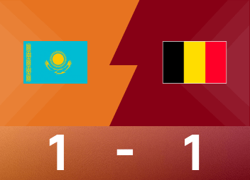 Informe previo al Mundial de Europa: Bélgica - Kazajstán con diez hombres 1-1, se perdió el avance